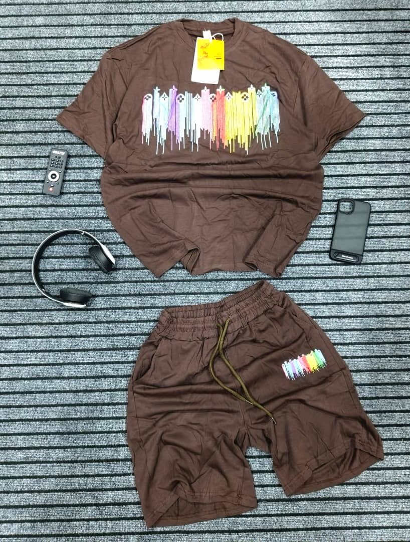 Ensemble T-shirt et short décontracté homme