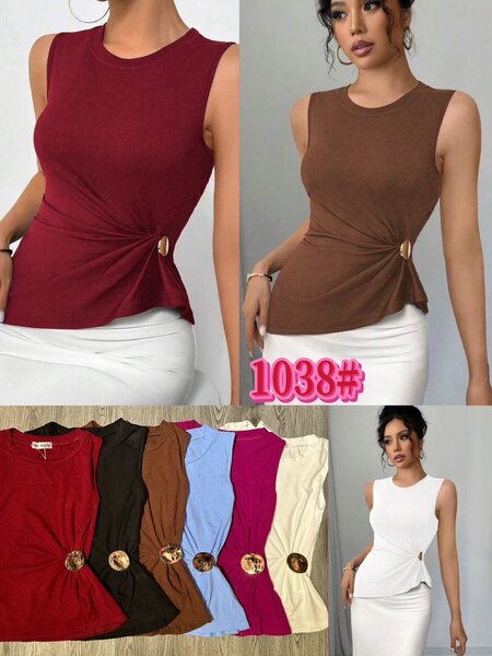 Top asymétrique chic femme