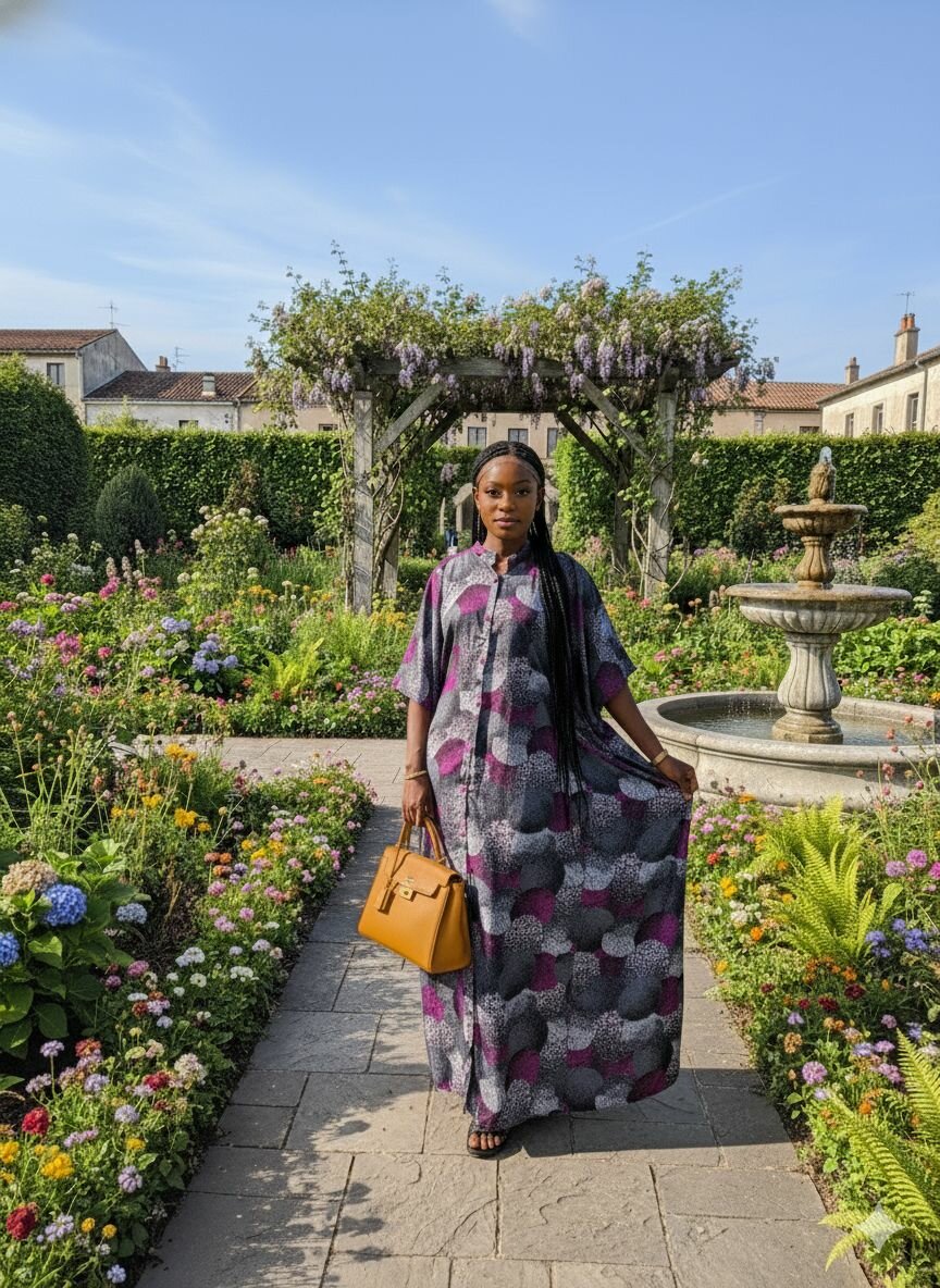 Robe longue élégante ethnique