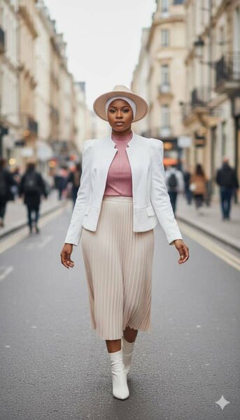 Jupe plissée élégante