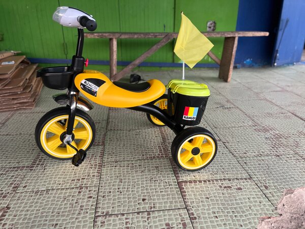 Tricycle pour enfants avec drapeau