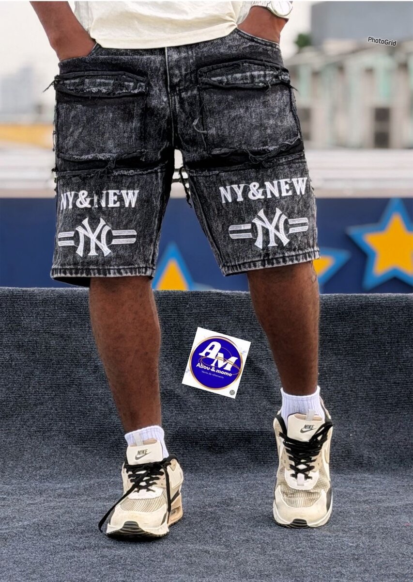 Shorts en jean délavés