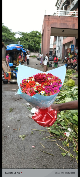 Bouquet de fleurs colorées