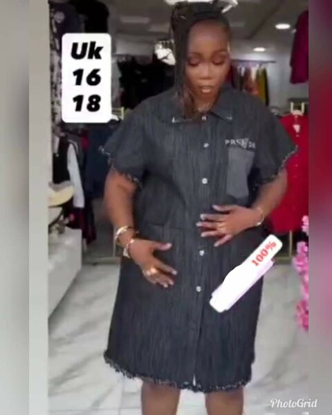 Robe chemise en jean chic