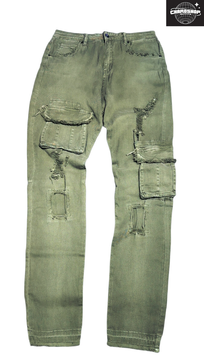 Jean cargo décontracté homme