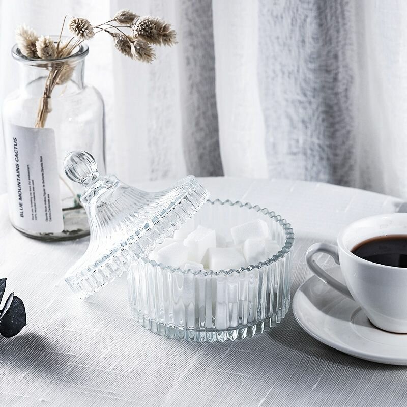 Bocal en verre élégant