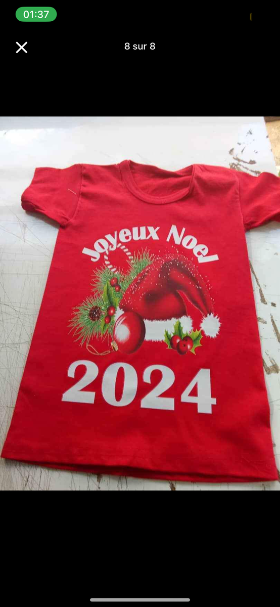 T-shirt de Noël 2025 festif