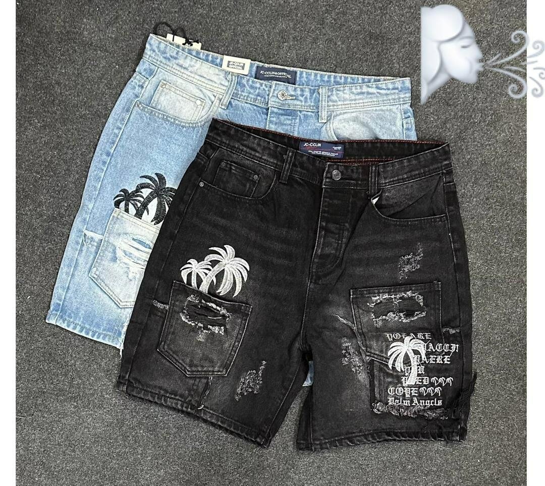 Shorts en jean imprimés modernes