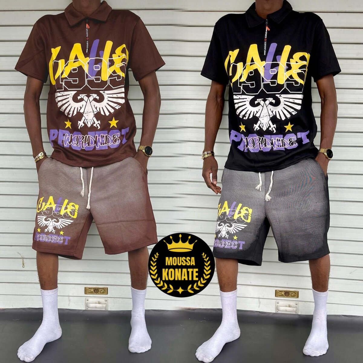 Set casual graphique homme