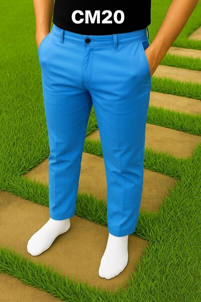 Pantalon Chino Bleu Homme