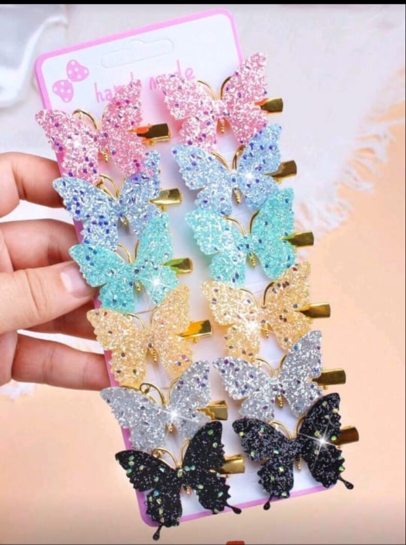 Pinces à cheveux papillon