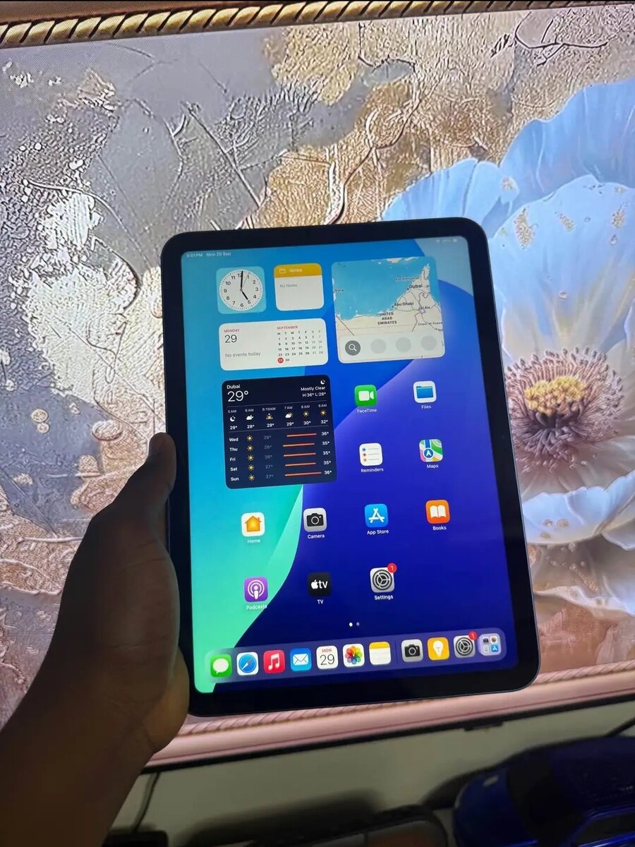 iPad moderne bleu