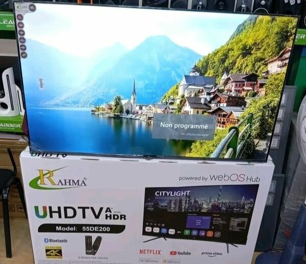 Téléviseur intelligent 55 pouces 4K UHD