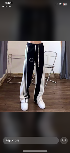 Pantalon à rayures tendance