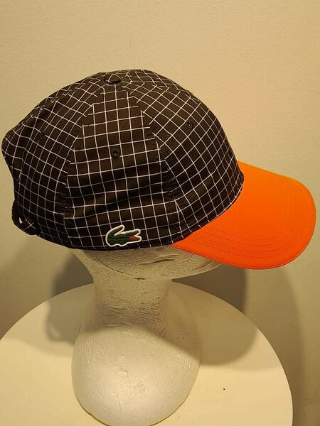 Casquette Lacoste noir et orange