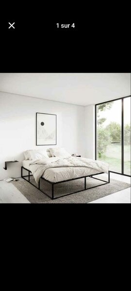 Lit plateforme moderne minimaliste