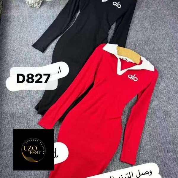 Combinaison longue femme rouge et noir