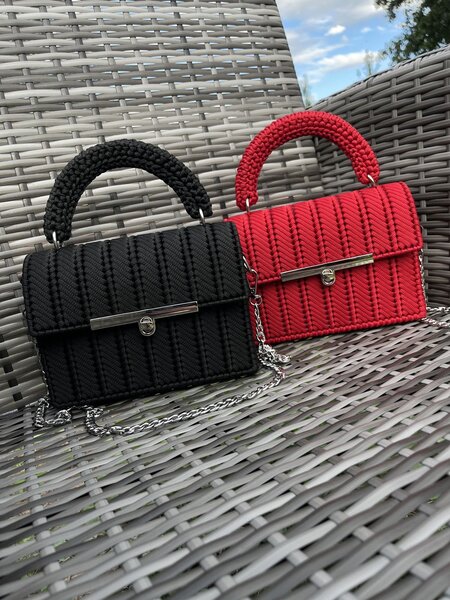 Sac à main en crochet élégant