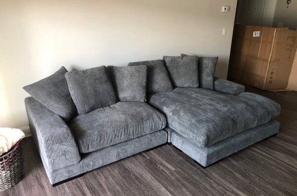 Canapé d'angle élégant moderne