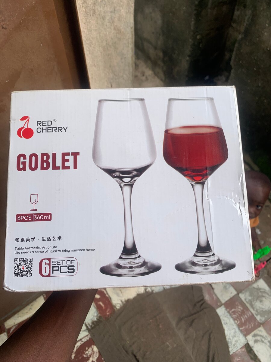 Lot de 6 coupes de vin