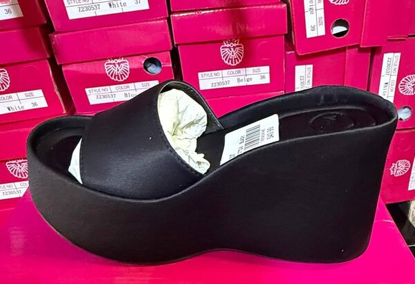 Sandales compensées élégantes