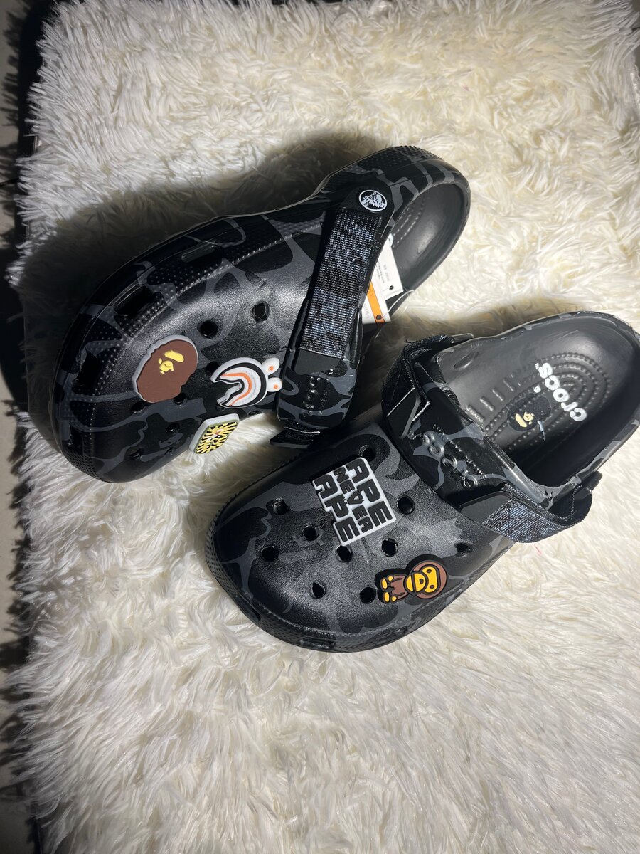 Crocs BAPE noir