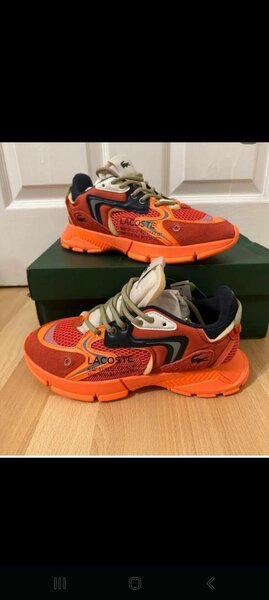 Baskets Lacoste Orange