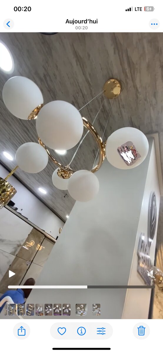 Suspension Lumineuse Moderne en Or