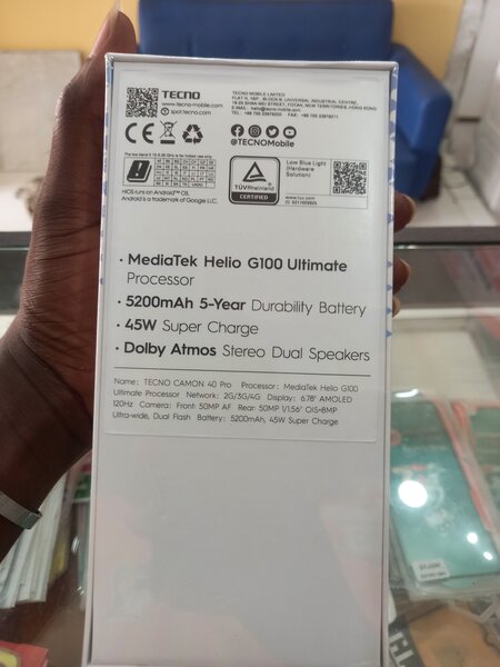 Tecno Camon 40 Pro 256Go