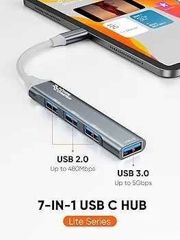 Hub USB C 7-en-1 Rapide