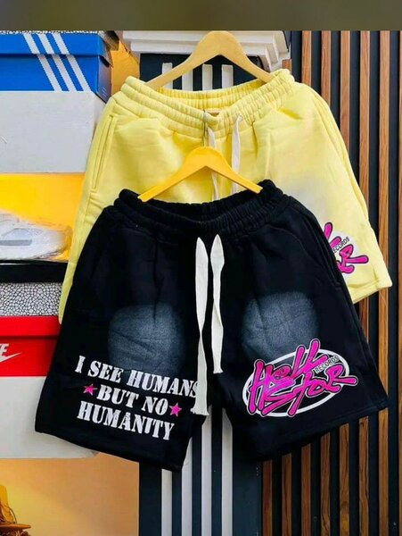 Shorts homme tendance avec impression graphique