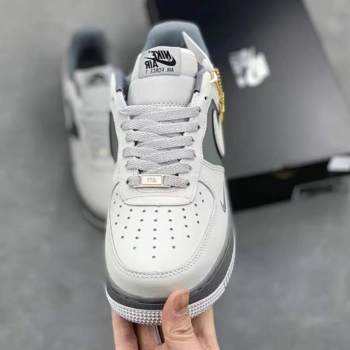 Baskets Air Blanc/Gris