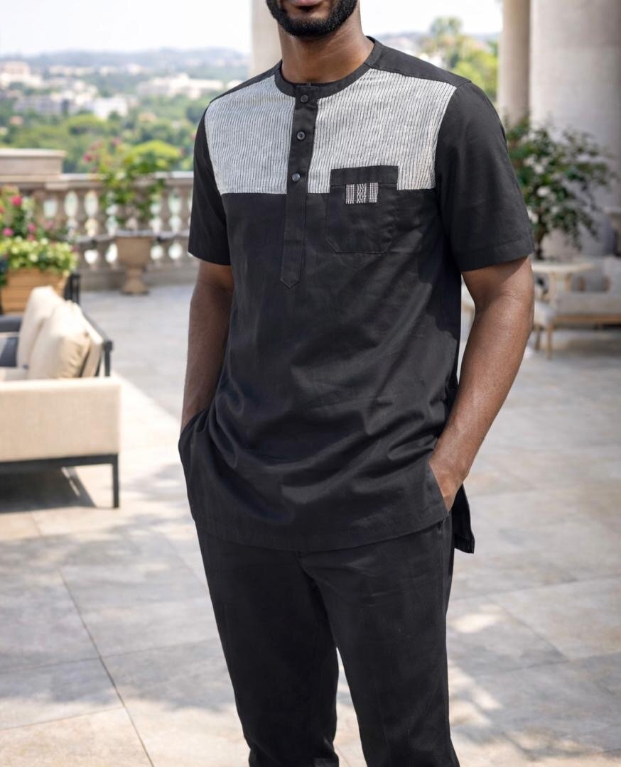 T-shirt homme noir et gris