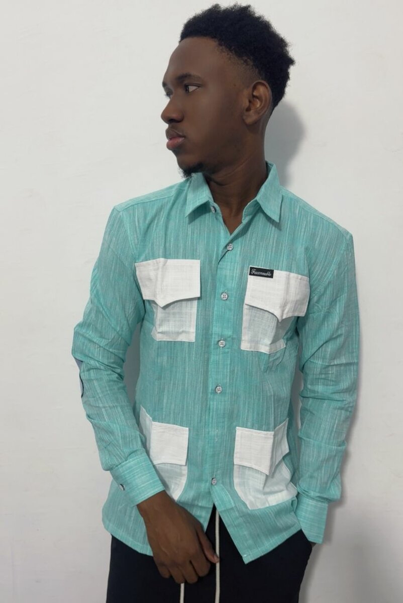 Chemise Homme Élégante Poches