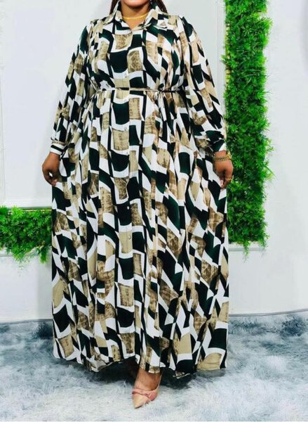 Robe longue colorée