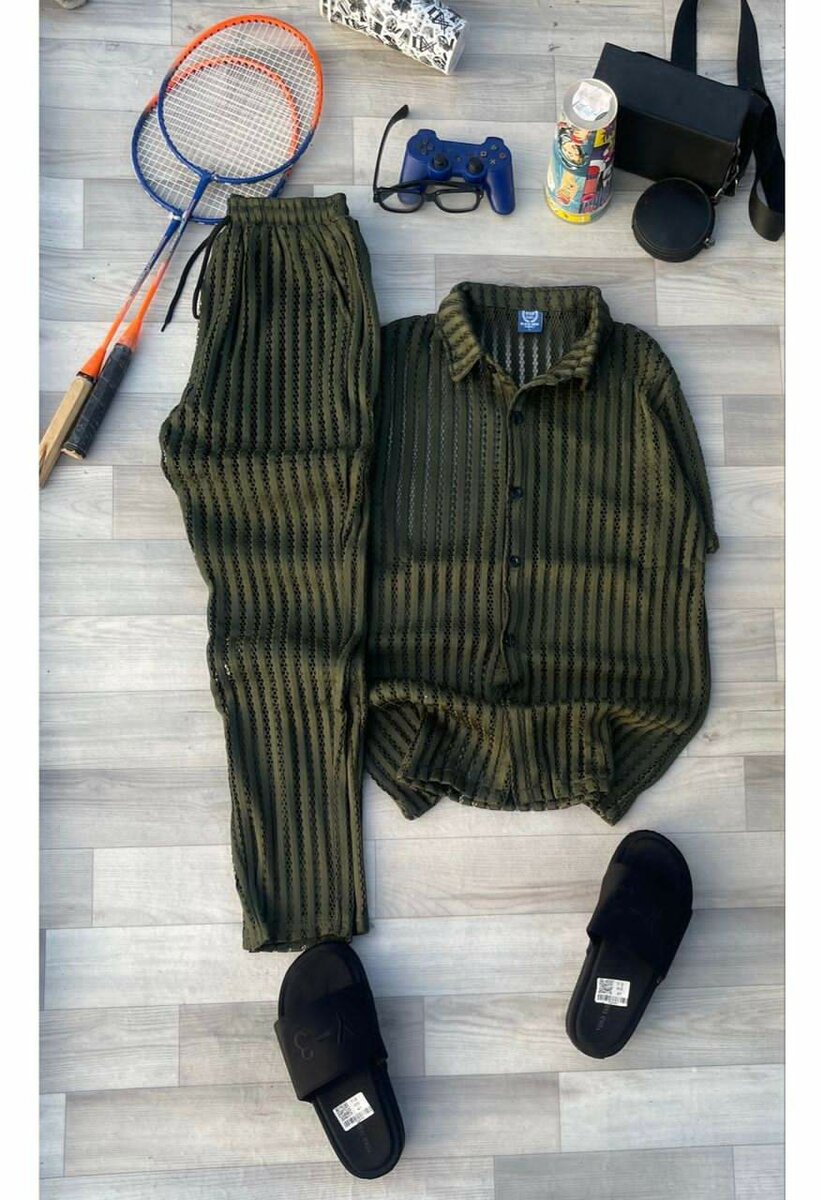 Tenue détente rayée pour homme