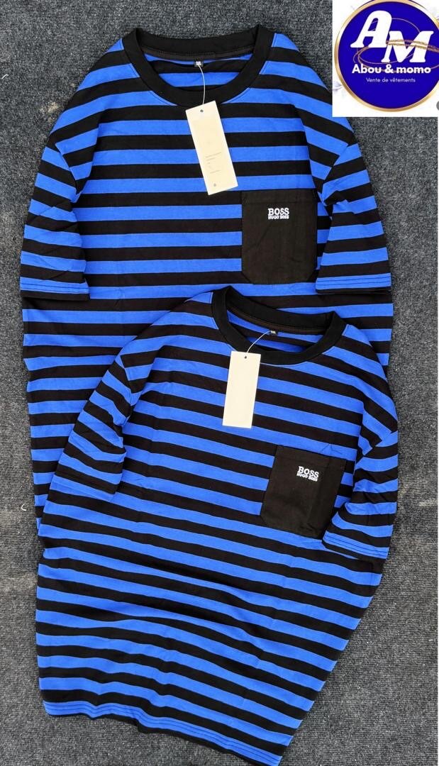 Pull rayé tendance unisexe