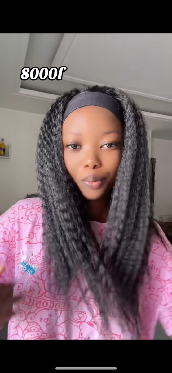 Perruque tressée longue