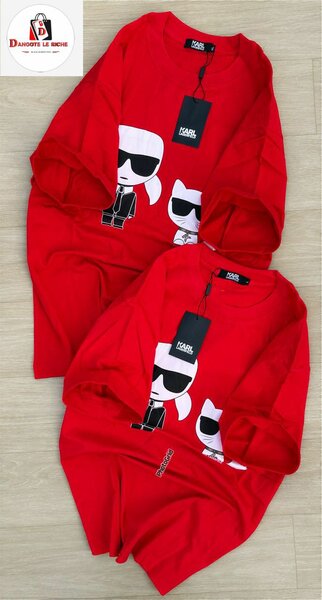 T-Shirt Couple Fun Rouge