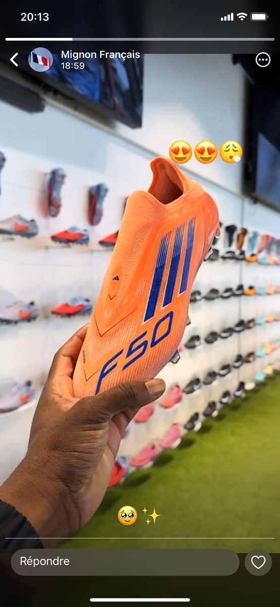 Chaussures de Foot F50 Orange