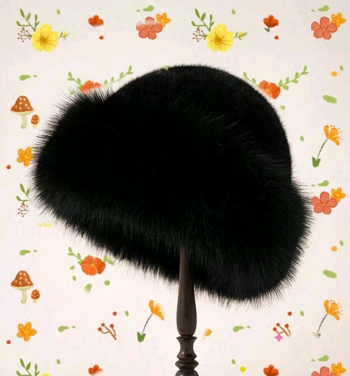 Chapeau en fausse fourrure élégant