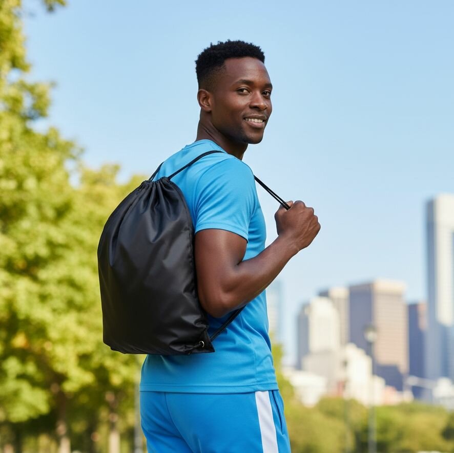 Sac à dos de sport à cordon