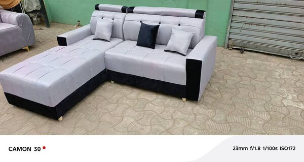 Canapé d'angle convertible en L avec méridienne