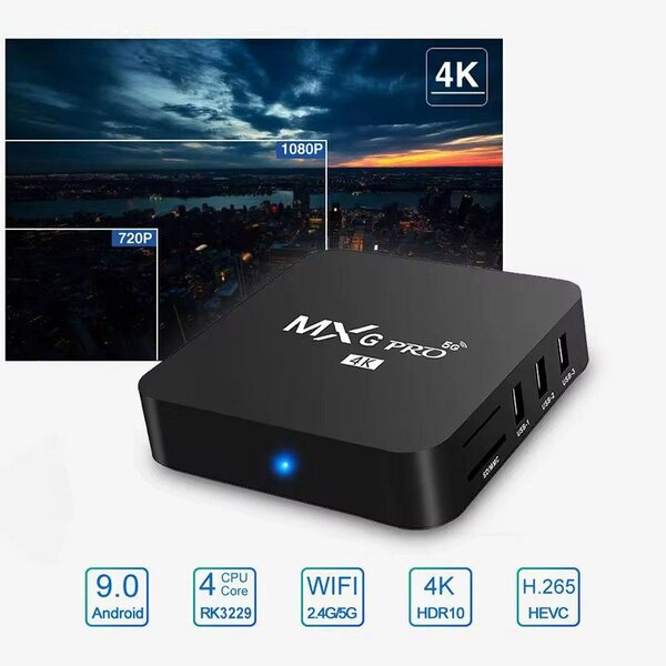TV Box Android 14.0 MXG Pro 4K