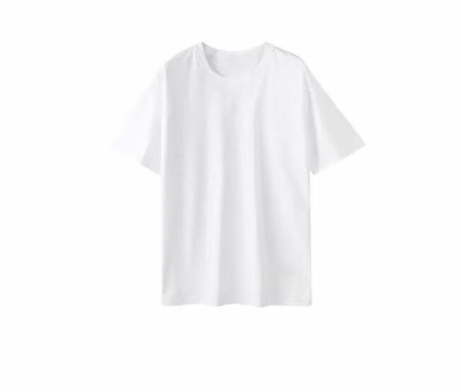 T-shirt basique blanc unisexe
