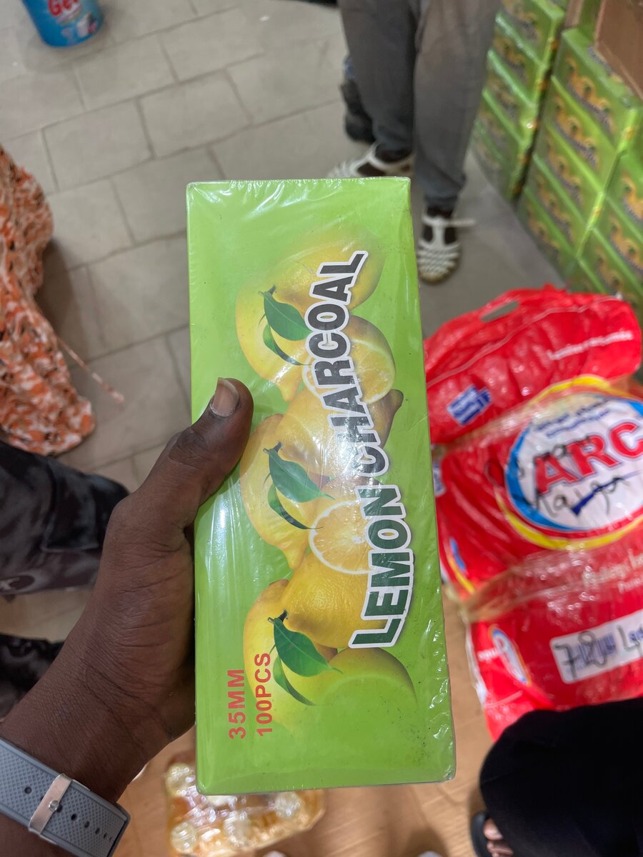 Charbon de citron 100 pièces