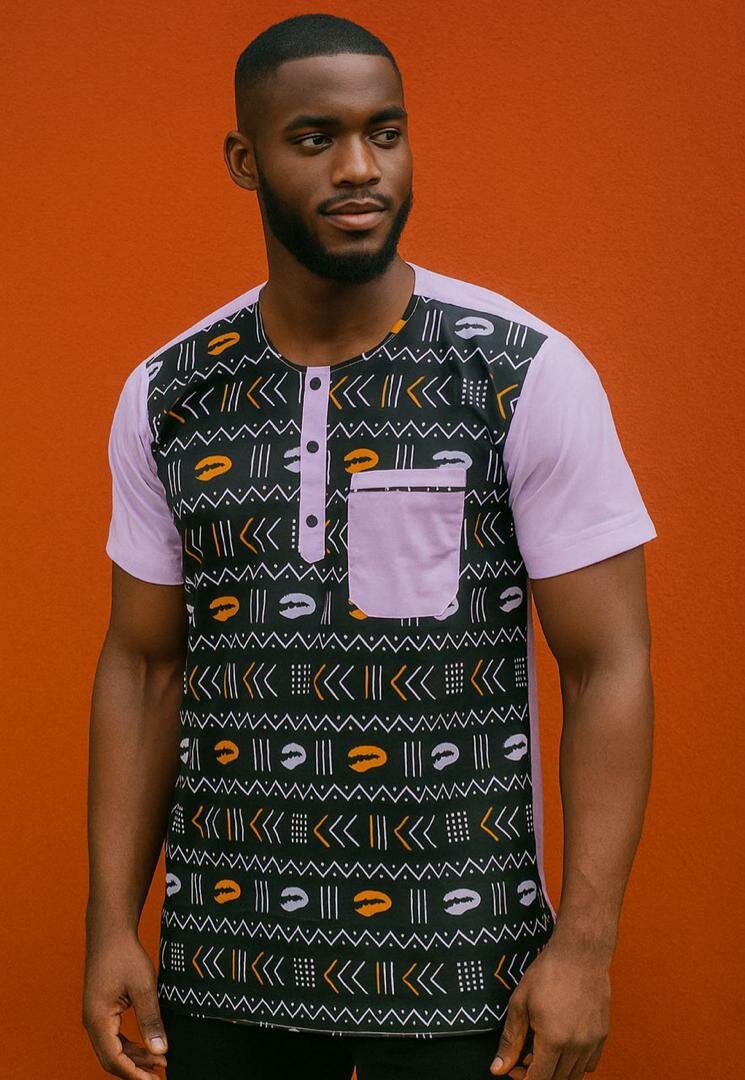 Chemise homme en wax