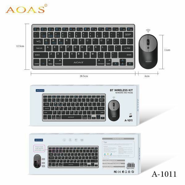 Clavier sans fil AOAS A-1011 avec Souris