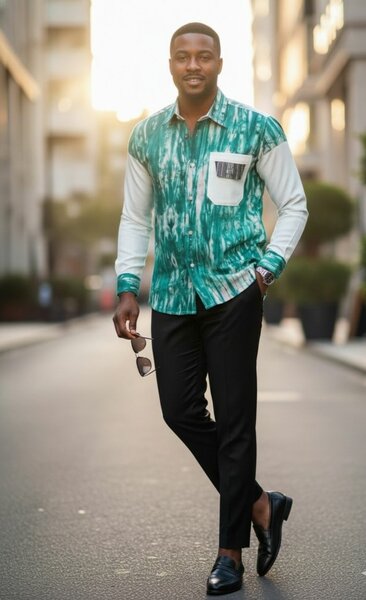 Chemise Imprimée Homme Élégante