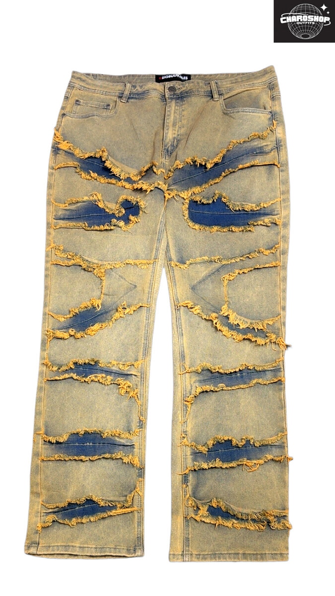 Jean déchiré style vintage